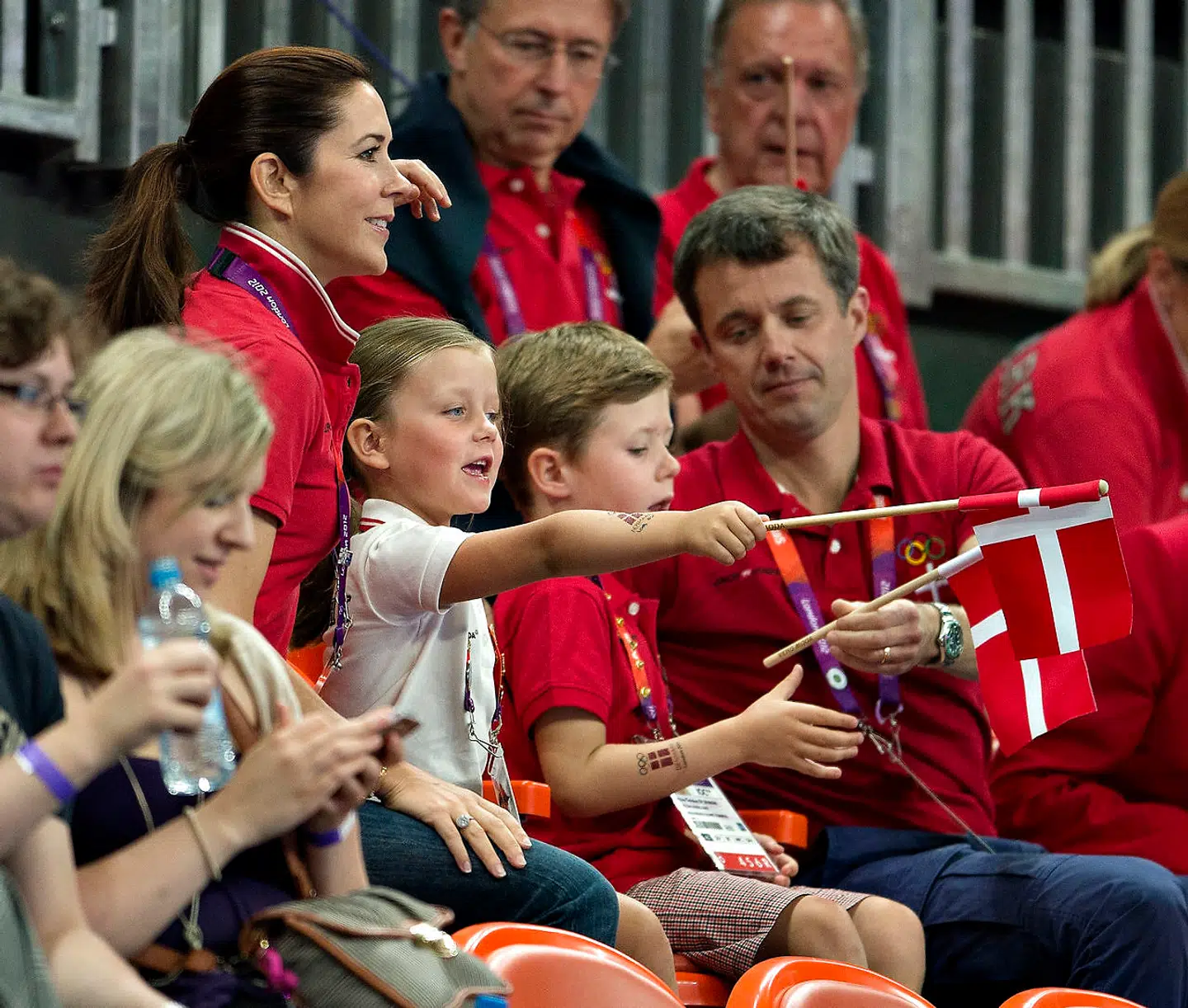 Prinsesse Isabella var også god til at heppe på håndboldherrerne i 2012 ved OL i London.