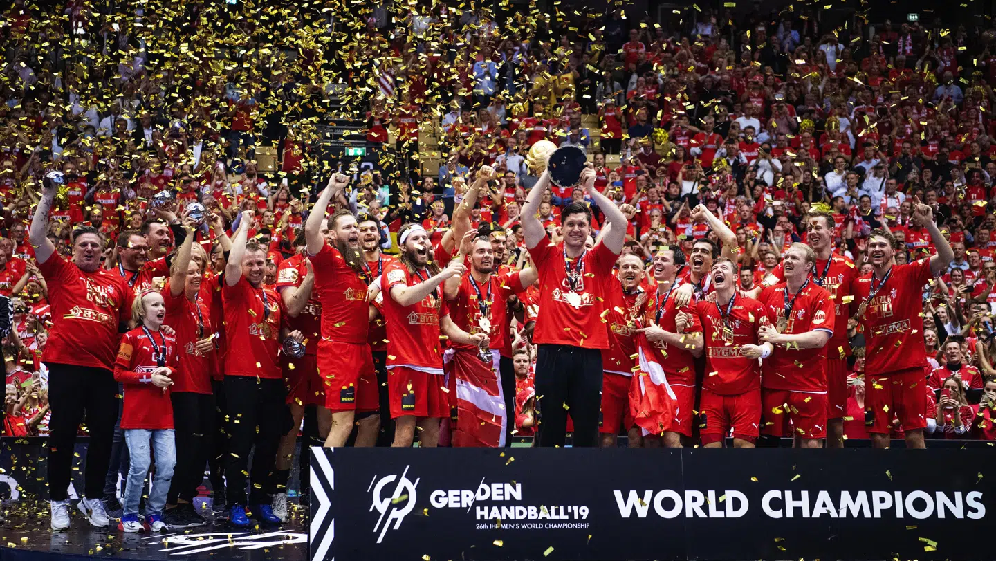 De danske VM-helte fik kæmpe opbakning i Herning (Foto: Bo Amstrup/Ritzau Scanpix)