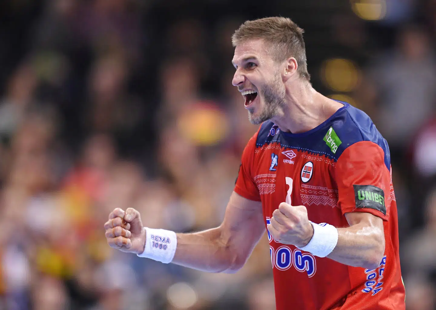 Skjerns Bjarte Myrhol jubler over norsk VM-finale.