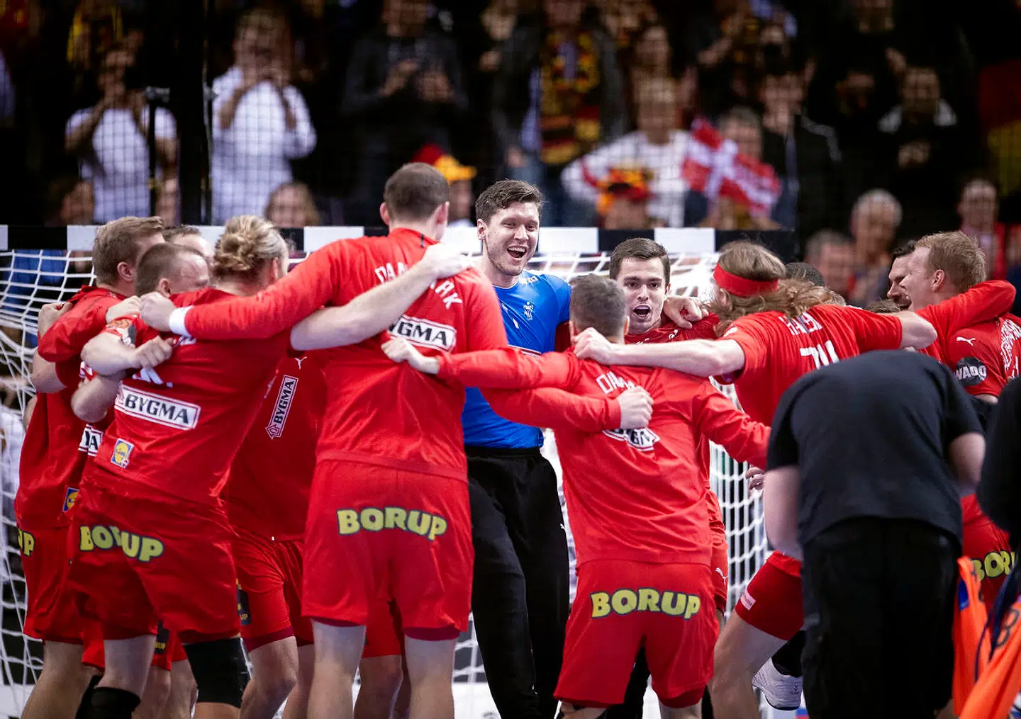 Dansk jubel over sejren mod Frankrig.