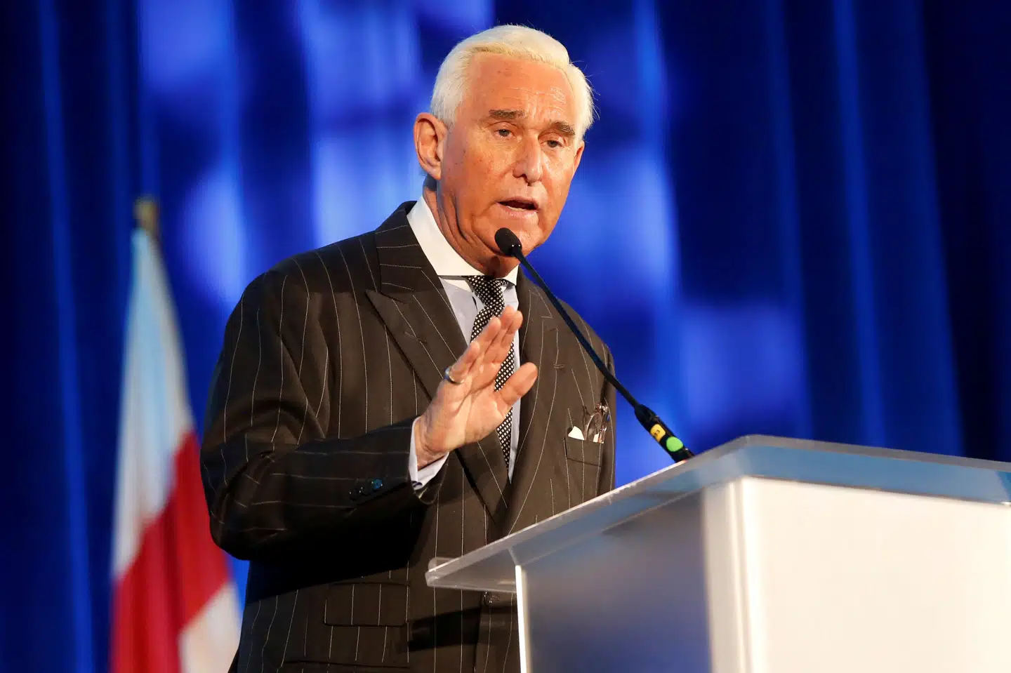 Roger Stone er fredag blevet anholdt og sigtet for syv forhold af den særlige anklager Robert Mueller. Jim Urquhart/Reuters