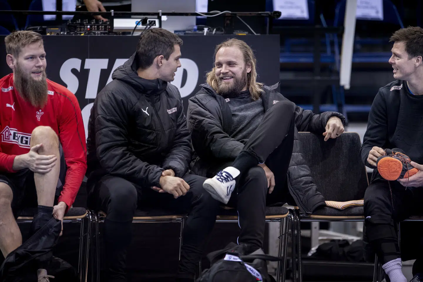 Henrik Møllgaard skal holde sammen på det danske forsvar mod de franske verdensmestre i semifinalen fredag aften. Liselotte Sabroe/Ritzau Scanpix