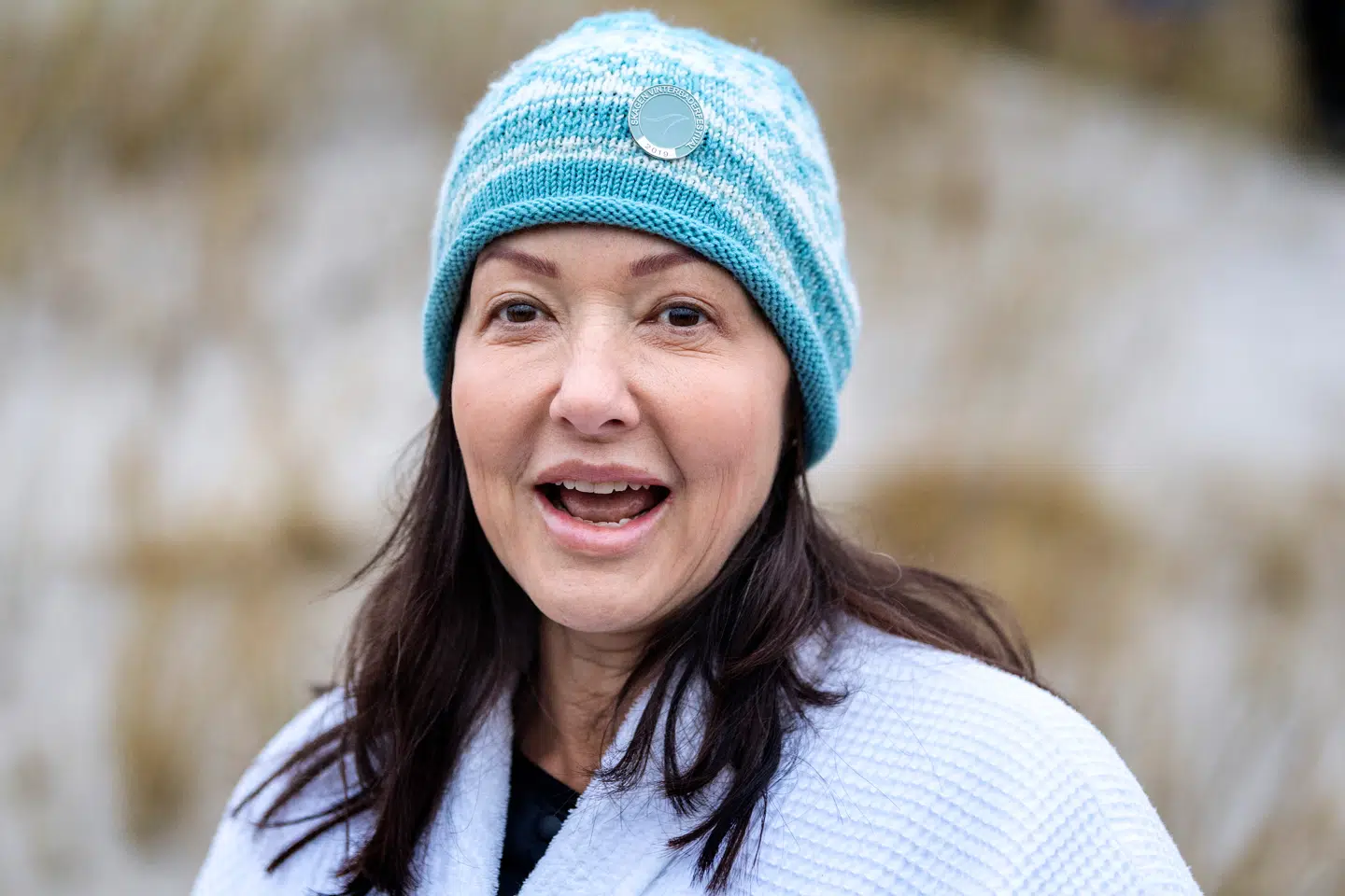 Grevinde Alexandra sprang i bølgerne fredag morgen d. 25. januar i forbindelse med Skagen Vinterbaderfestival 2019.