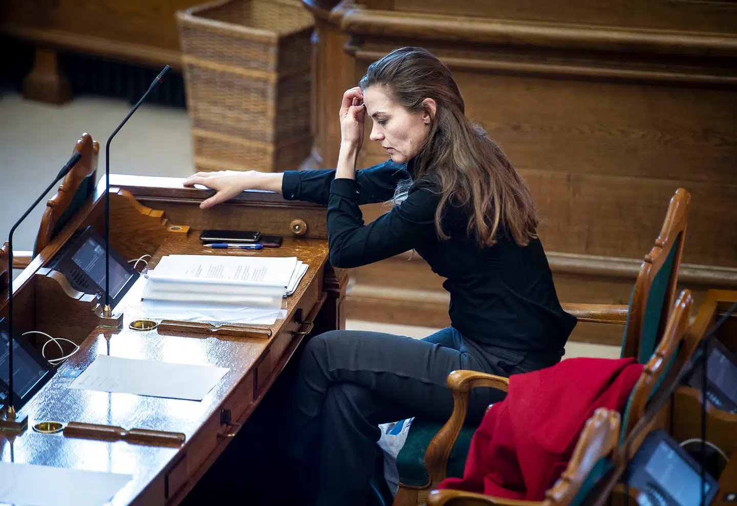 Sundhedsminister Ellen Trane Nørby (V) ved møde i folketingssalen, hvor ministrene svarer på spørgsmål i ministrenes spørgetid, onsdag den 23. januar 2019. (Foto: Liselotte Sabroe/Ritzau Scanpix)
