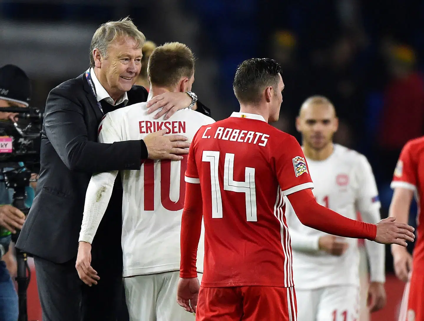 Åge Hareide og Eriksen.