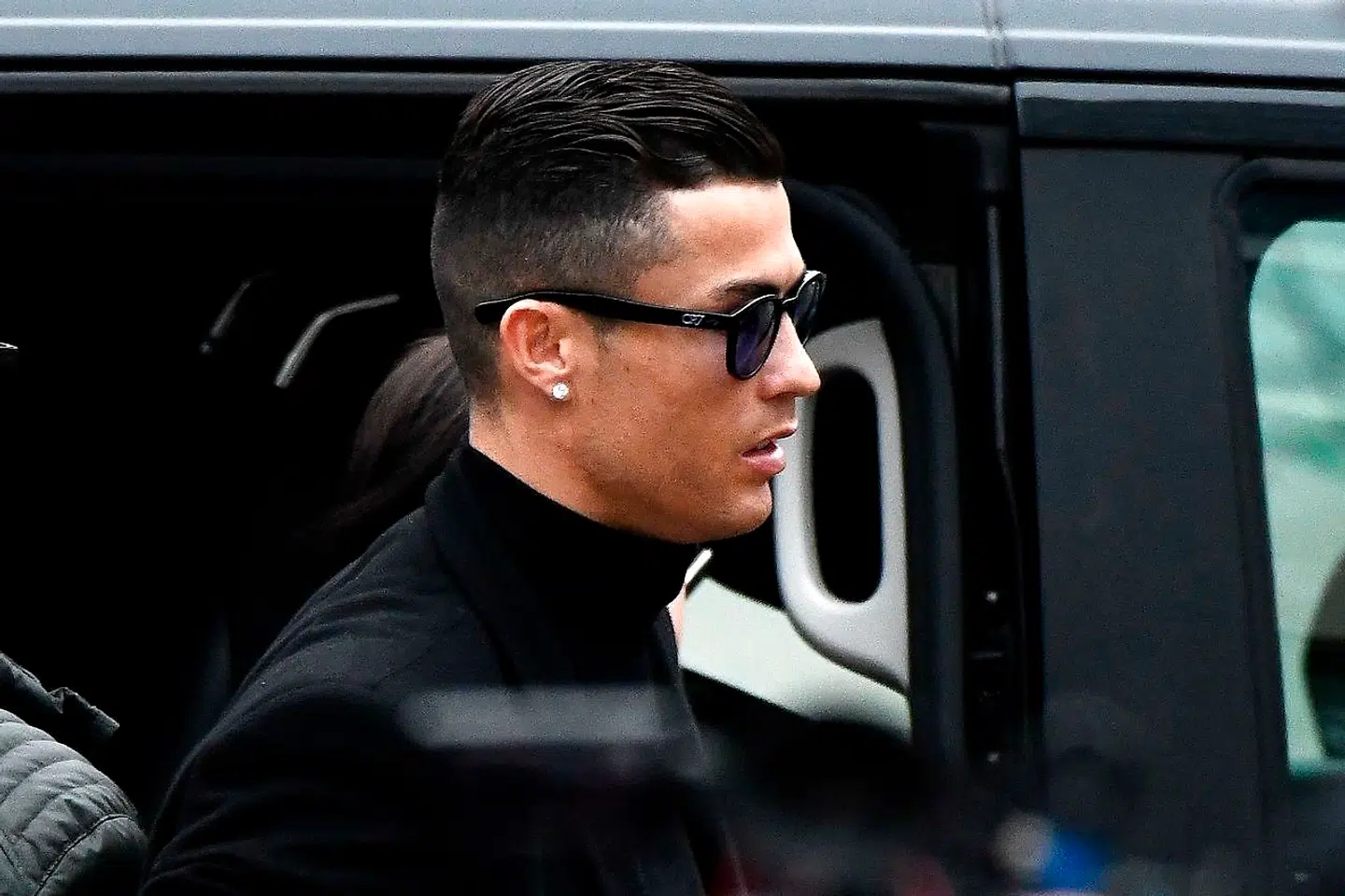 Cristiano Ronaldo ankommer til retten i Madrid.