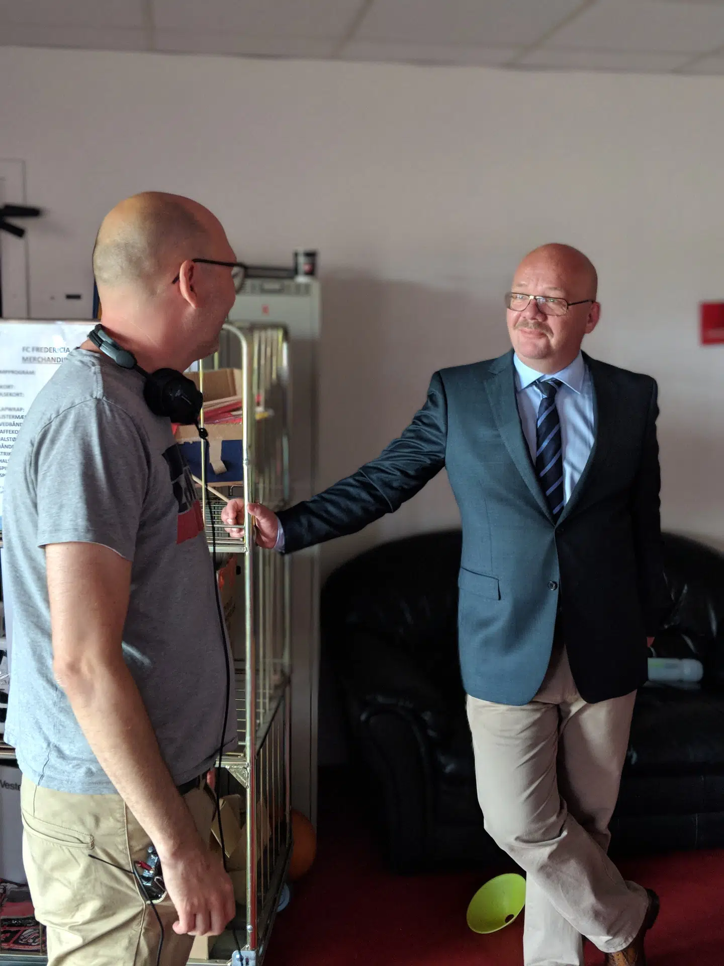 Instruktør Jesper Rofelt med Lars Hjortshøj.