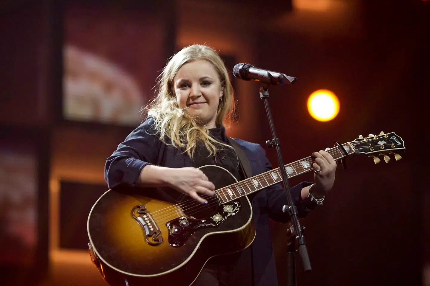 Sådan så Rebekka Thornbech ud i 2014, da hun deltog i Dansk Melodi Grand Prix.