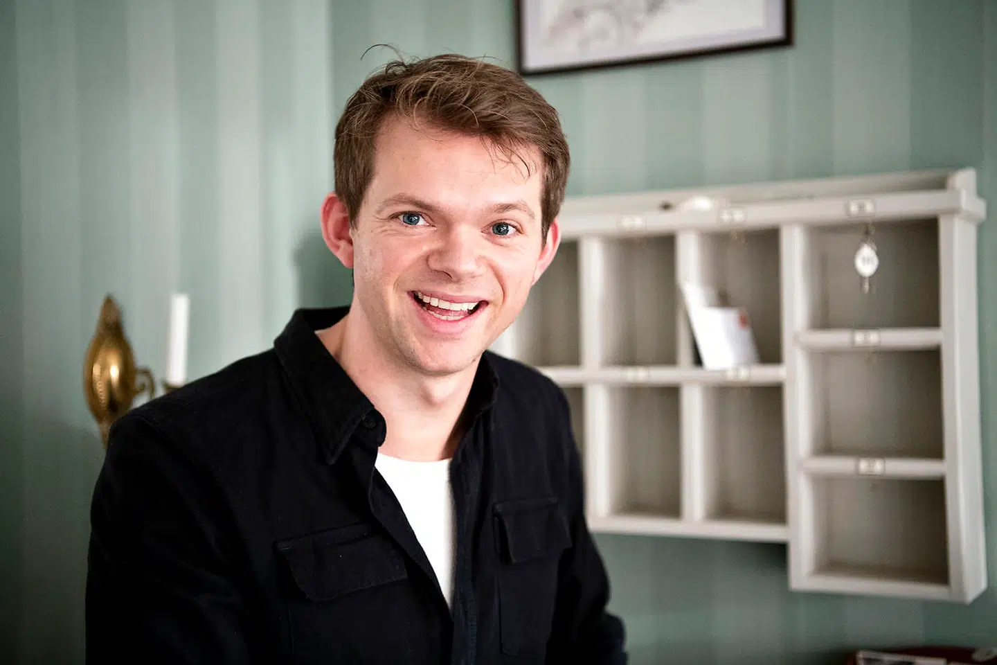 Sigurd le Dous på pressemødet forud for lanceringen af sjette sæson af 'Badehotellet'.