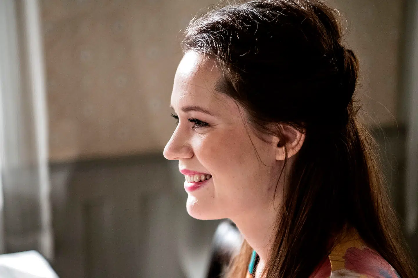 Amalie Dollerup til pressemøde for sjette sæson af Badehotellet.