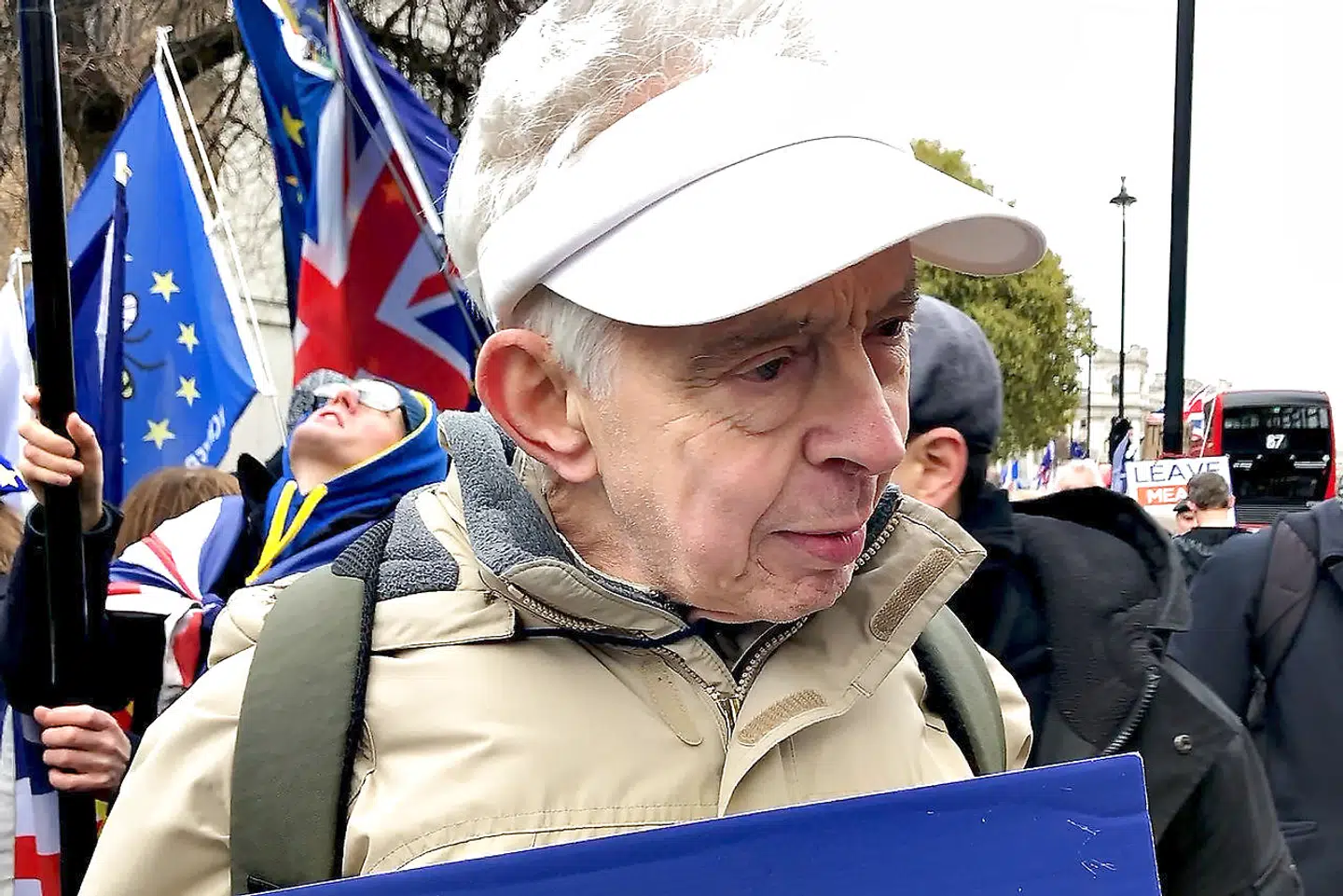 Nick Bateson håber på et hard brexit. Storbritanien kan lave sine egne aftaler uden EU, mener han. London tirsdag den 15. januar 2019.