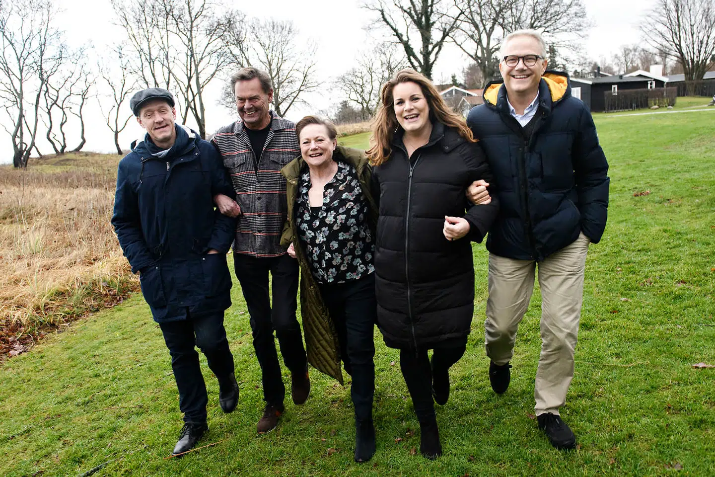 Her ses hele holdet bag dette års Cirkusrevy: Henrik Lykkegaard, Ulf Pilgaard, Lisbet Dahl, Lise Baastrup og Karsten Jansfort.