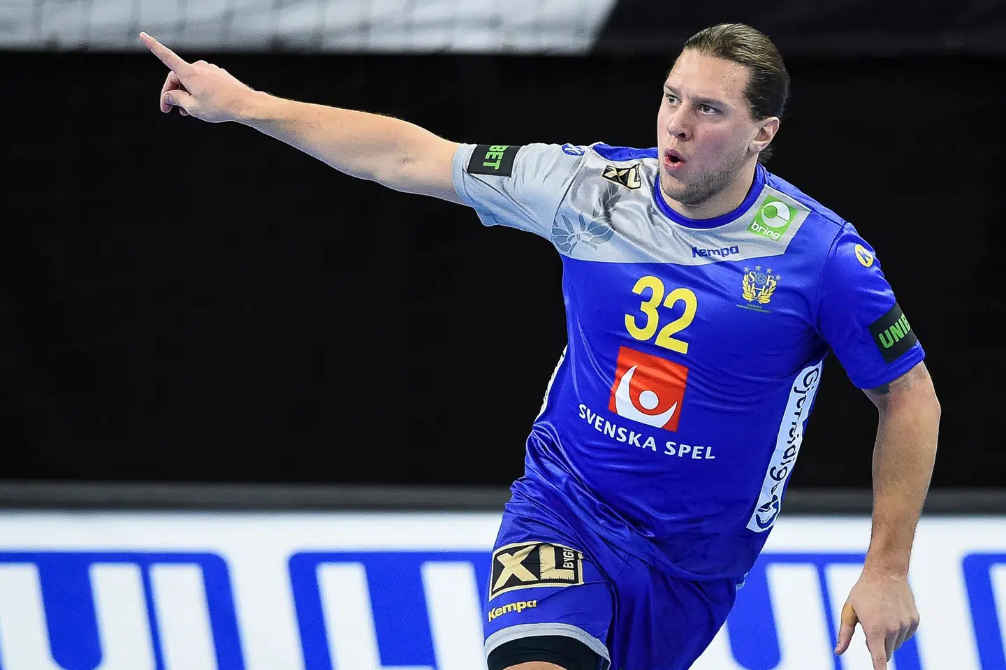 De svenske spillere fik rig lejlighed til at fejre mål i den sikre sejr over Argentina. Jonathan Nackstrand/Ritzau Scanpix