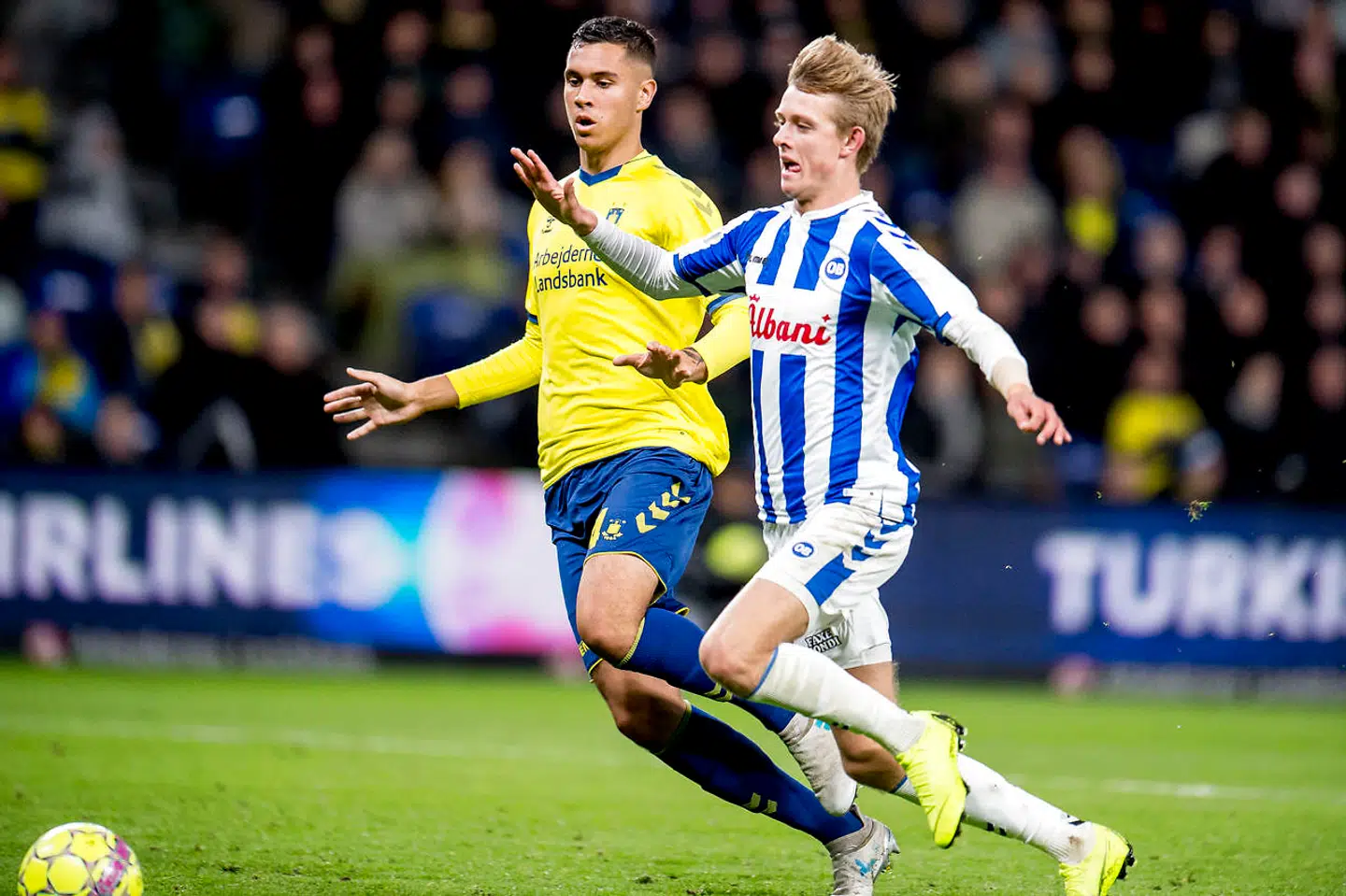 Mathias Jørgensen har den seneste uges tid været med traditionsklubben Borussia Mönchengladbach på træningslejr.  (Foto: Mads Claus Rasmussen/Scanpix 2018)