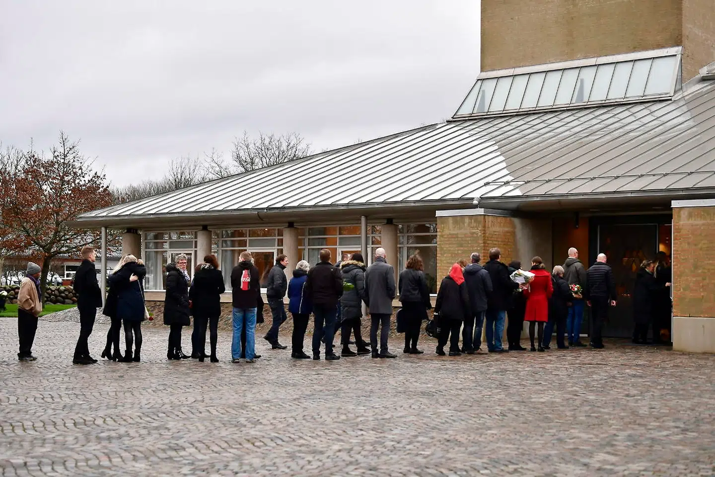 Louisa Vesterager Jespersen bisættes fra Fonnesbæk Kirke i Ikast, lørdag den 12. januar 2019. Louisa Vesterager Jespersen blev fundet dræbt sammen med sin norske veninde 28-årige Maren Ueland.De to var på ferie i Marokko, da de på brutal vis blev slået ihjel i et populært turistområde i nærheden af landsbyen Imlil i Atlasbjergene. (Foto: Bo Amstrup/Scanpix 2019)