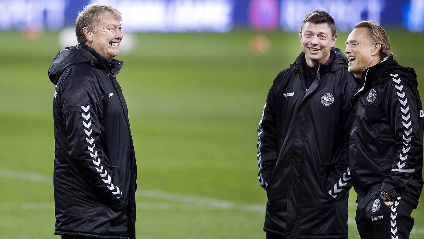 Lars Høgh (th.) er også en del af det danske landshold.