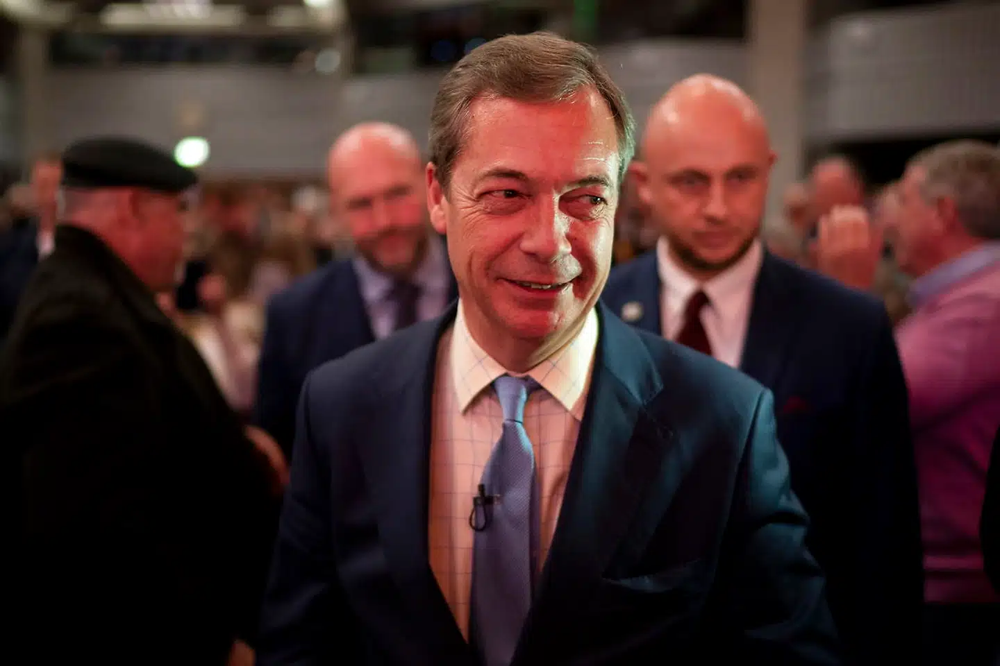 Nigel Farage fra UKIP, der var en af de varmeste fortalere for Brexit, kan gøre krav på over 172.000 euro fra EU-systemet, når Storbritannien forlader EU, fordi han har været medlem af Europa-Parlamentet siden 1999. Arkivfoto: Will Oliver/EPA/Ritzau Scanpix