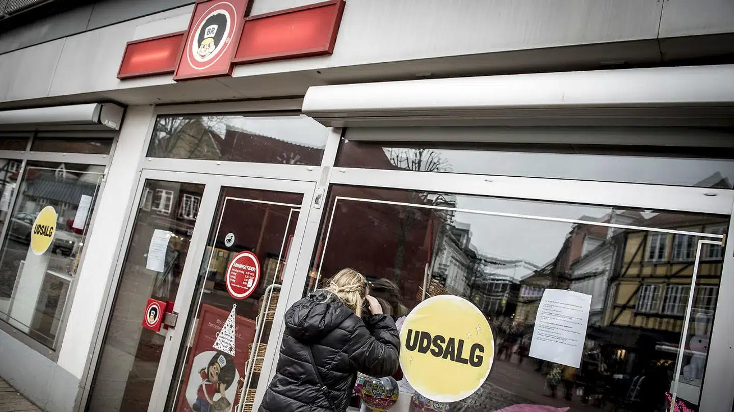 Lukket Fætter BR-butik i Svendborg, lørdag den 29. december 2018.