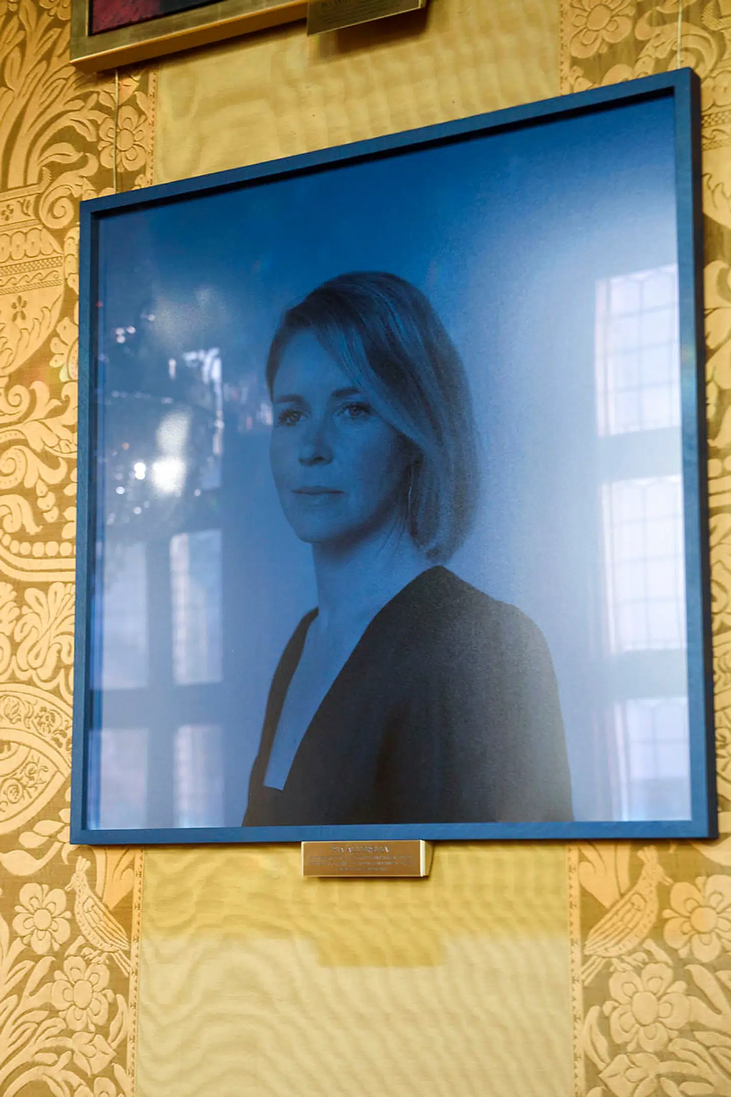 Pia Allerslevs billede til 98000 på Københavns Rådhus.