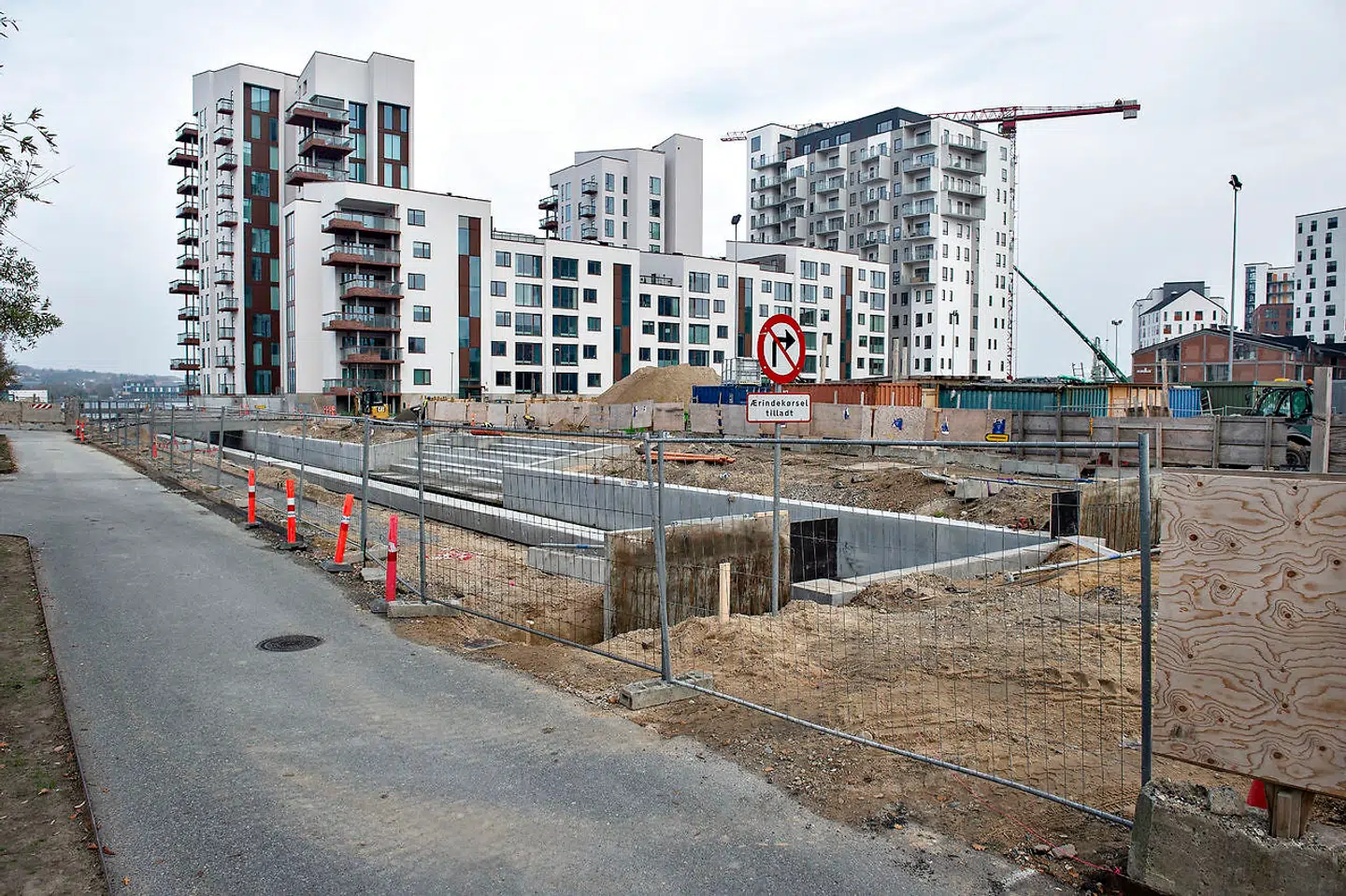 Nybyggeri på havnefronten i Aalborg, onsdag 17. oktober 2018. Her er det Musikhuskvarteret, der ligesom den øvrige havn har forvandlet sig fra industri til beboelse og kontormiljøer.