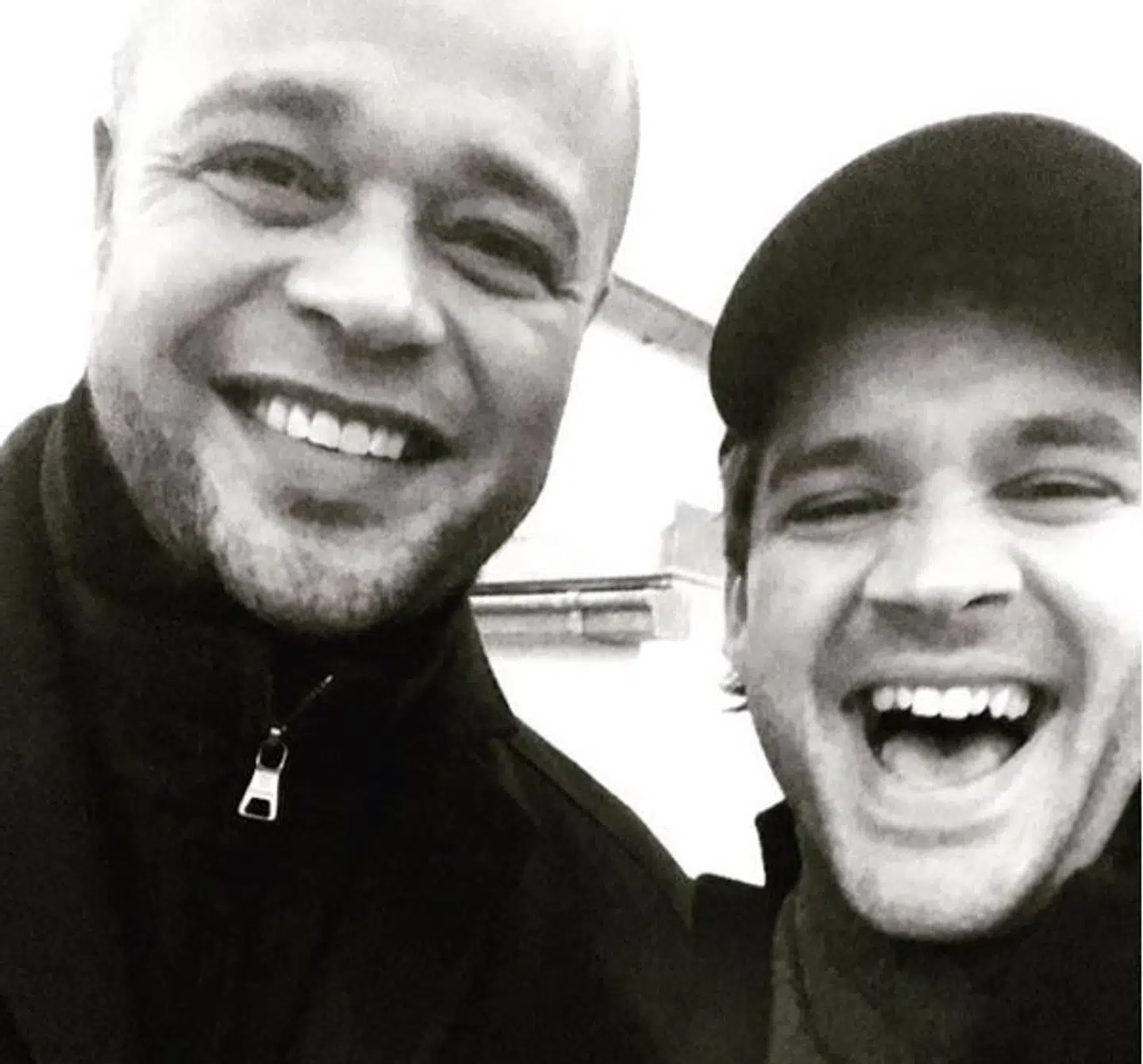 Jamie Talbot med sin X Factor-mentor Remee.