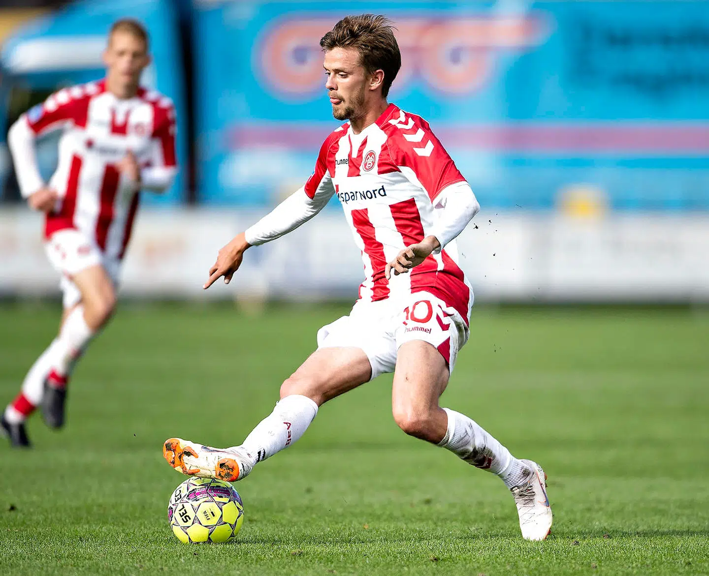 AaB's Lucas Andersen i aktion.
