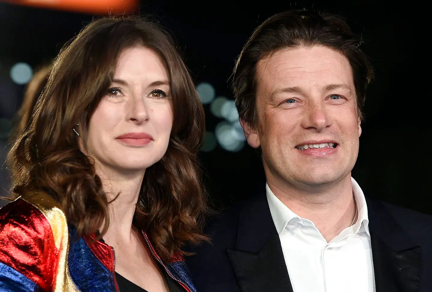 Jamie Oliver og hans hustru 'Jools'.
