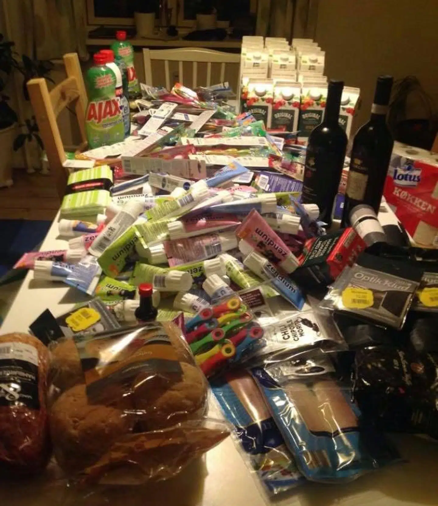 Indsamlet af Fabian Vennekilde i supermarkeder i København.