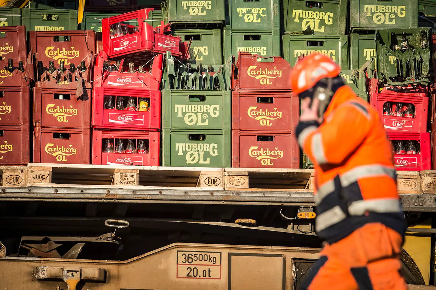 Togulykke ved Storebæltsbroen onsdag den 2. januar 2019. (Foto: Mads Claus Rasmussen/Ritzau Scanpix)