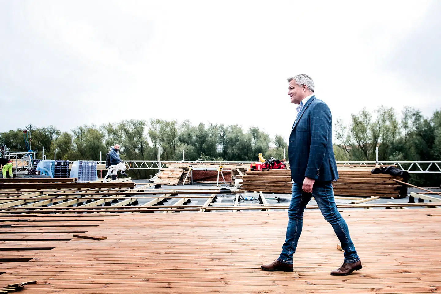 Jan Elving, direktør i Øens Murerfirma.