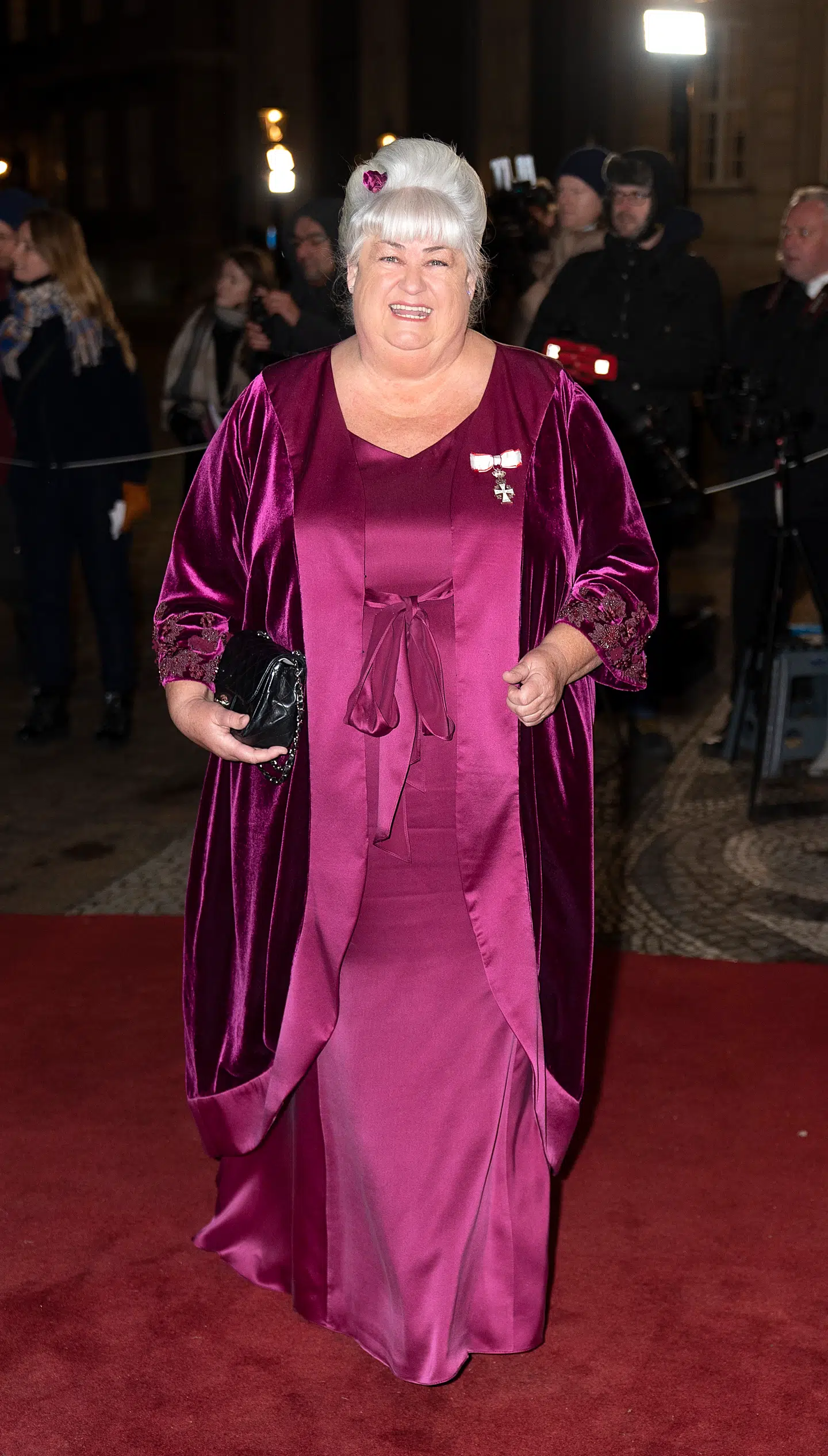 Ældreminister Thyra Frank ankommer til nytårskur og -taffel 1. januar 2019. (Foto: Keld Navntoft /Ritzau Scanpix 2018)