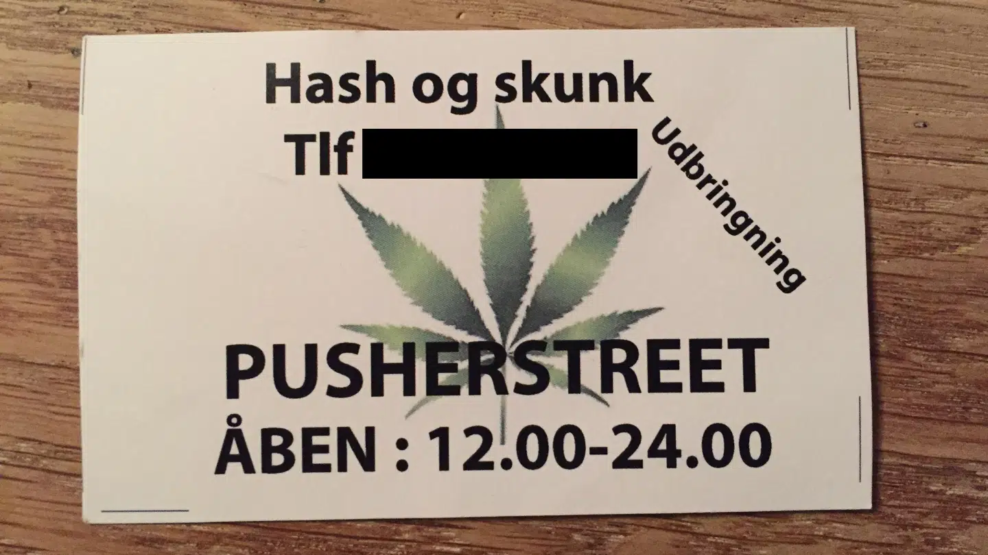 Sådan kan et pusher-visitkort også se ud. Foto: Torben Vangsted