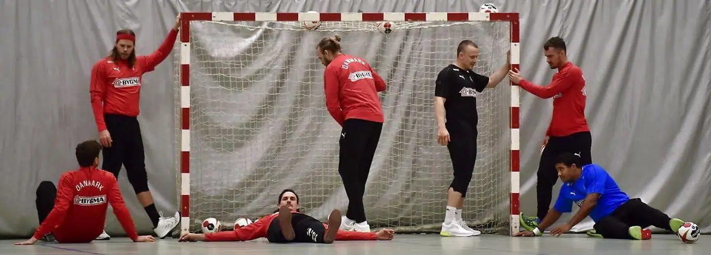 Det danske herrelandshold træner forud for håndbold-VM, der spilles i januar i Danmark og Tyskland.