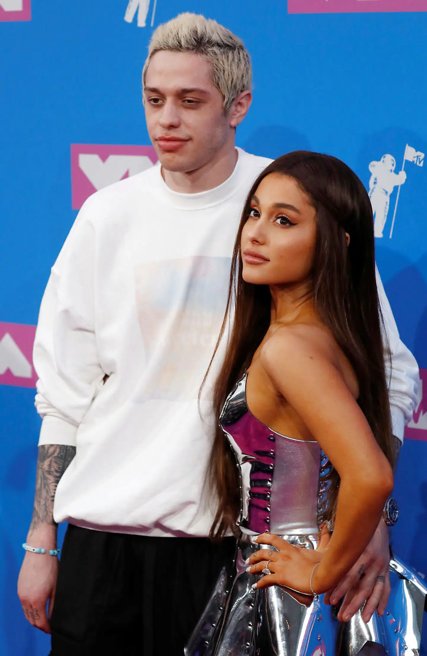 Ariana Grande med ekskæresten Pete Davidson.