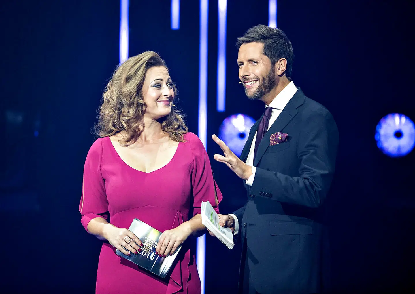 Stéphanie Surrugue og Kåre Quist var også værter på 'Kronprinsparrets Priser' i 2016.