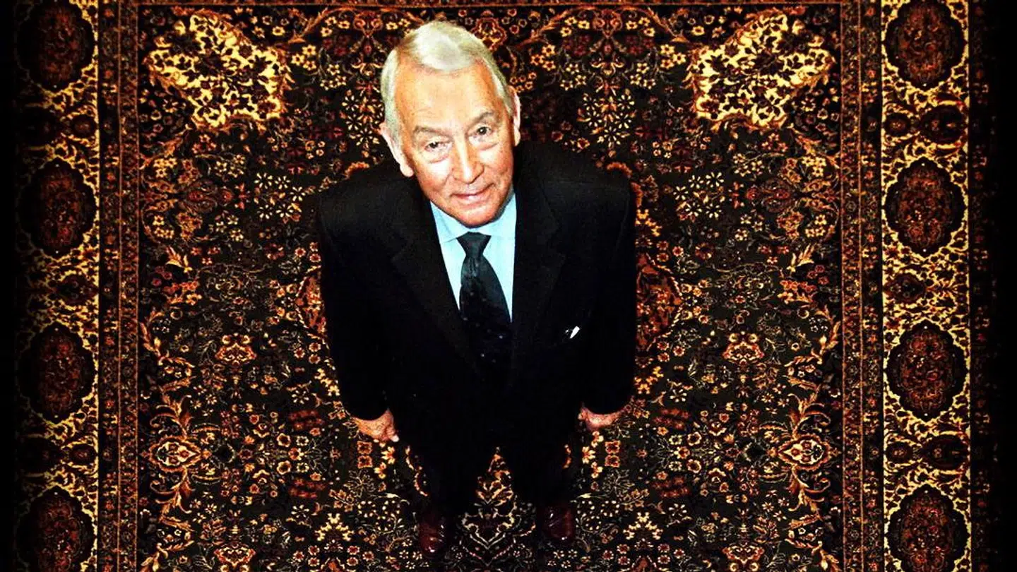 ARKIVFOTO af Jørn E. Jensen, der stiftede tæppekoncernen Tæppeland.