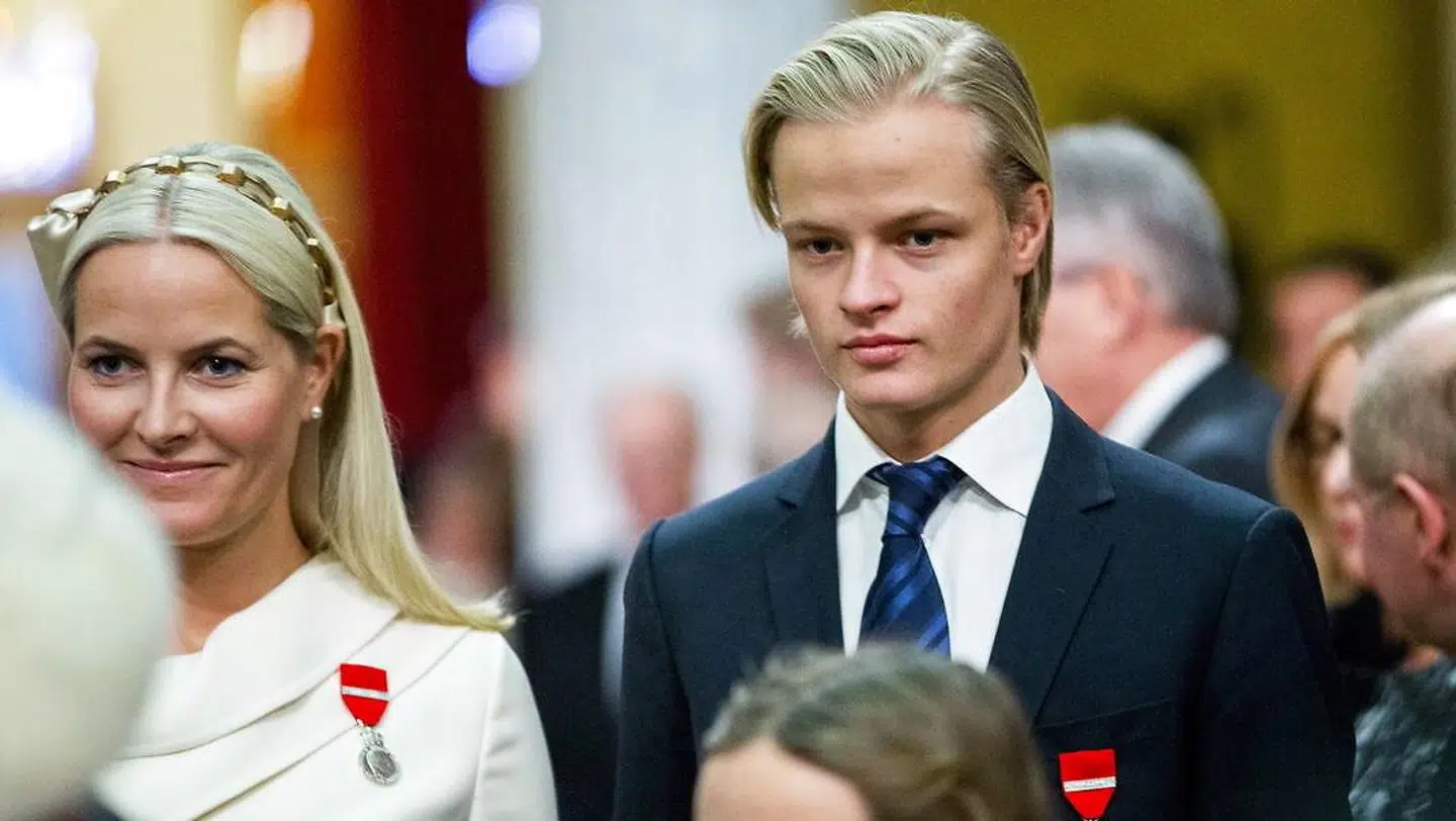 Kronprinsesse Mette-Marit og sønnen Marius Borg Høiby.