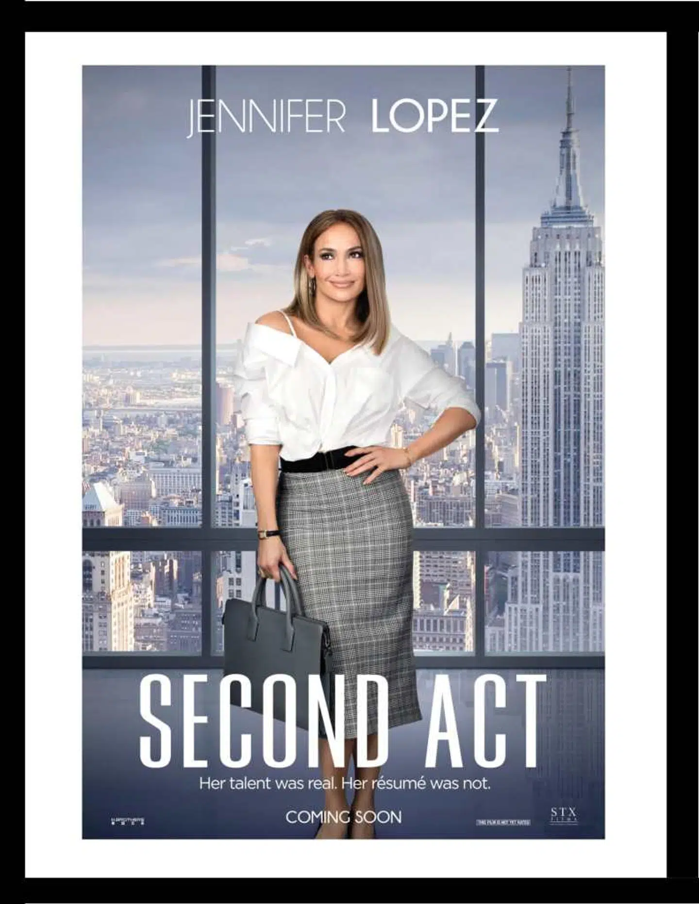 'Second Act' har dansk premiere 17. januar 2019. Jennifer Lopez spiller den helt almindelige kvinde, der rammer jackpot – både i kærlighed og på jobbet.