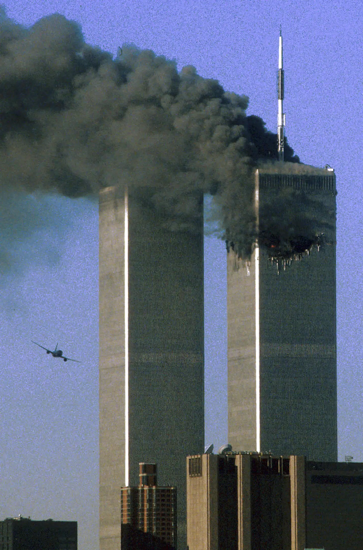 World Trade Center styrtede i grus efter at være ramt af to fly. Arkivfoto