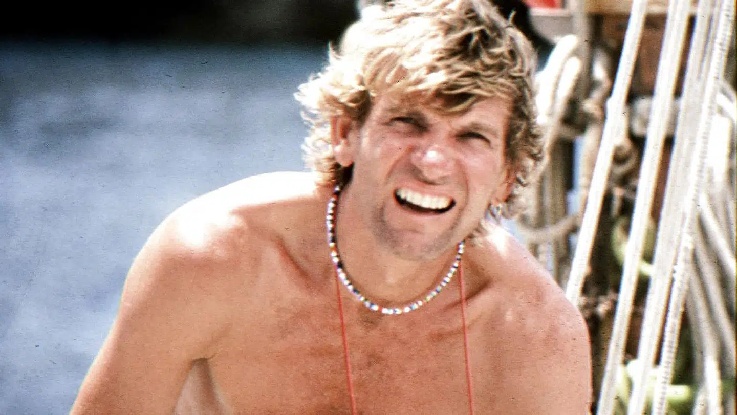 Troels Kløvedal på Nordkaperen. - -NORDFOTO- - 1995