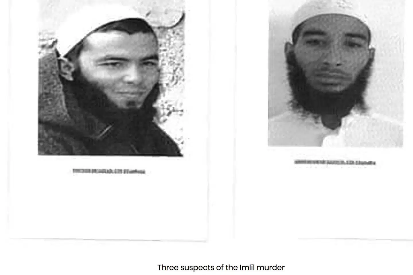 Billedet viser de tre mænd, der har været efterlyst i forbindelse med drabene på en dansk og en norsk kvinde i Marokko. Eeg, Jon/Ritzau Scanpix