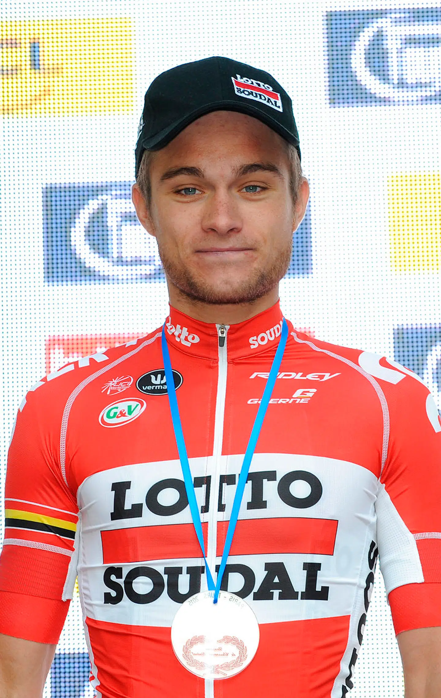 Tosh Van Der Sande blev nummer to i Paris-Tours i 2015.