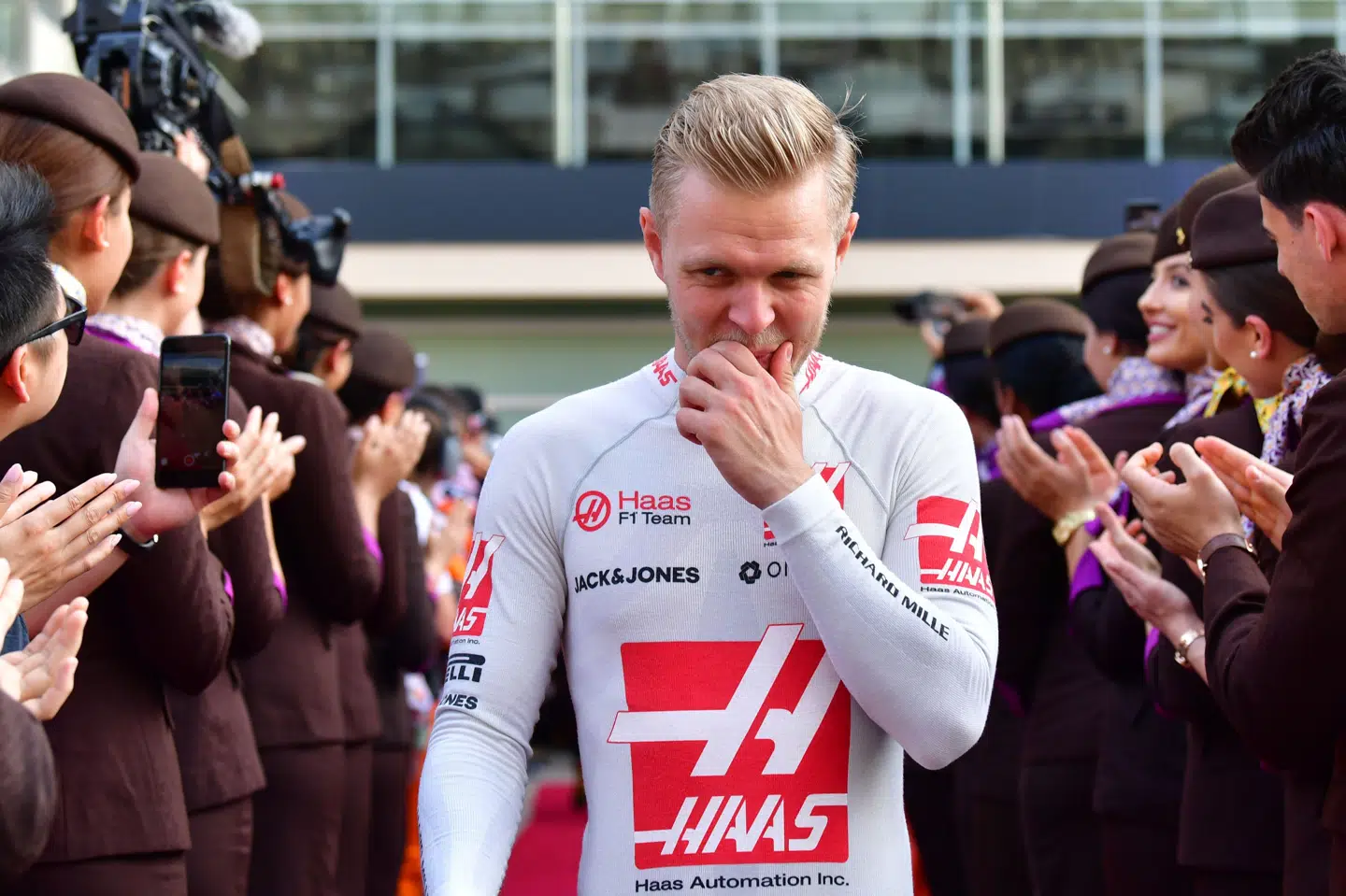 Kevin Magnussen skal ikke køre et Formel 1-løb i København, men måske kan Haas-køreren deltage i et grandprix et andet sted i Danmark i fremtiden. Andrej Isakovic/Ritzau Scanpix