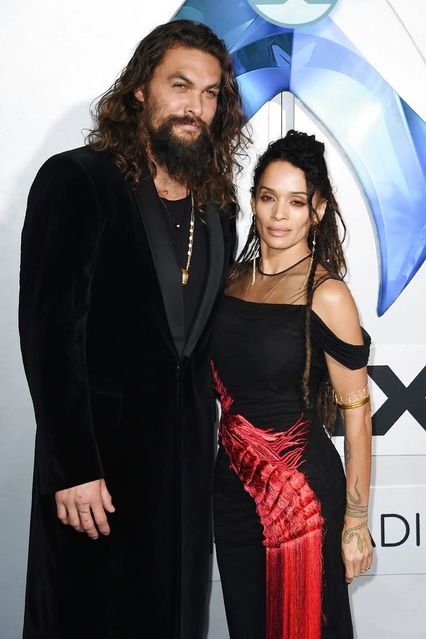 Jason Momoa og hustru Lisa Bonet.
