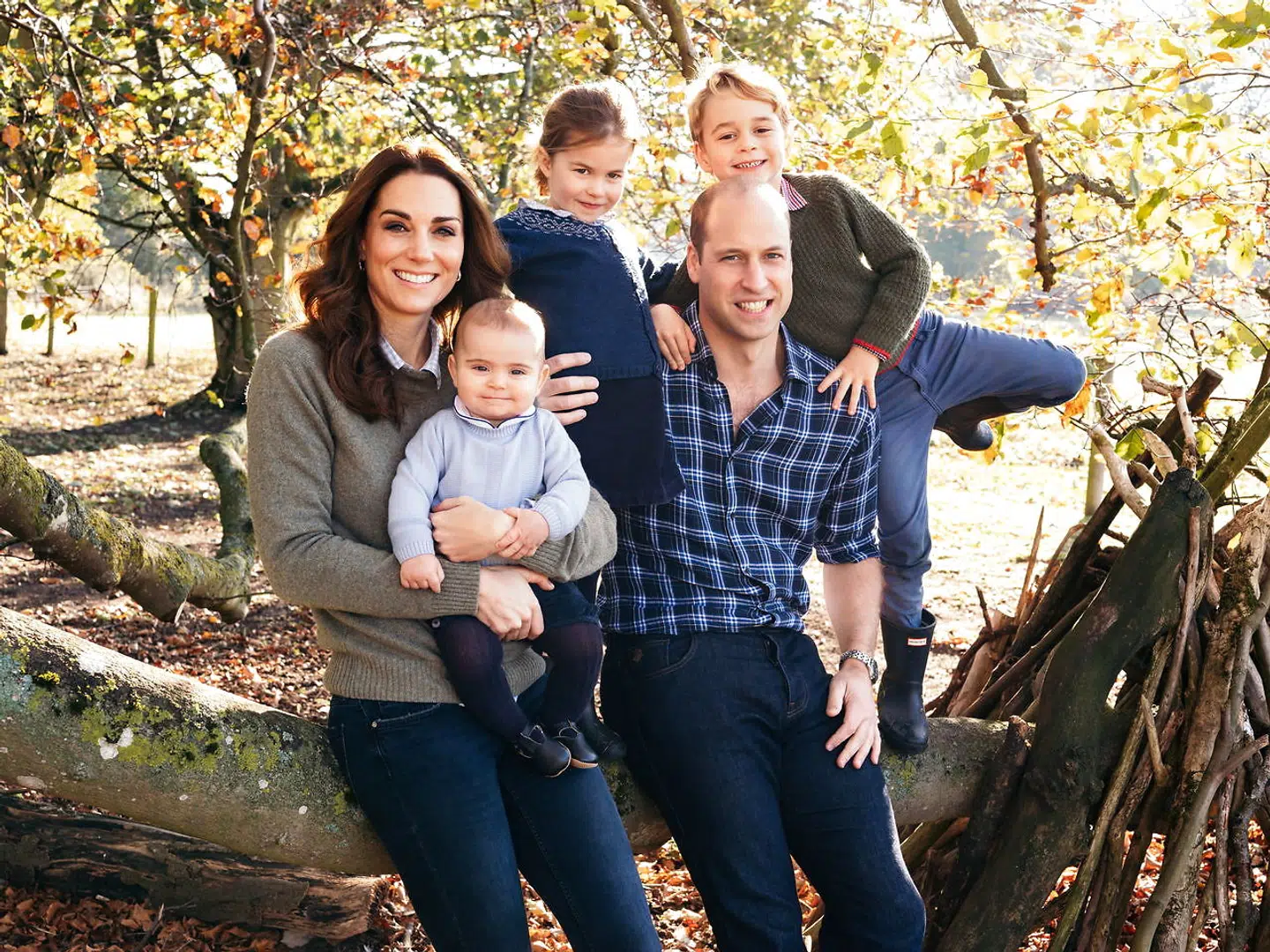 Prins William og hertuginde Kates julebillede.