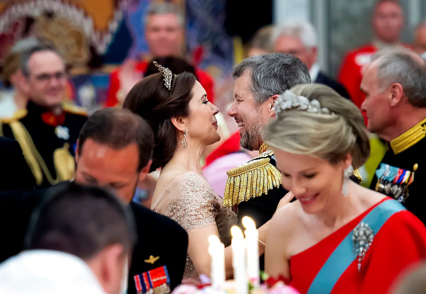 ARKIVFOTO af kronprins Frederik og kronprinsesse Mary i forbindelse med fejringen af Kronprinsens 50-års fødselsdag.