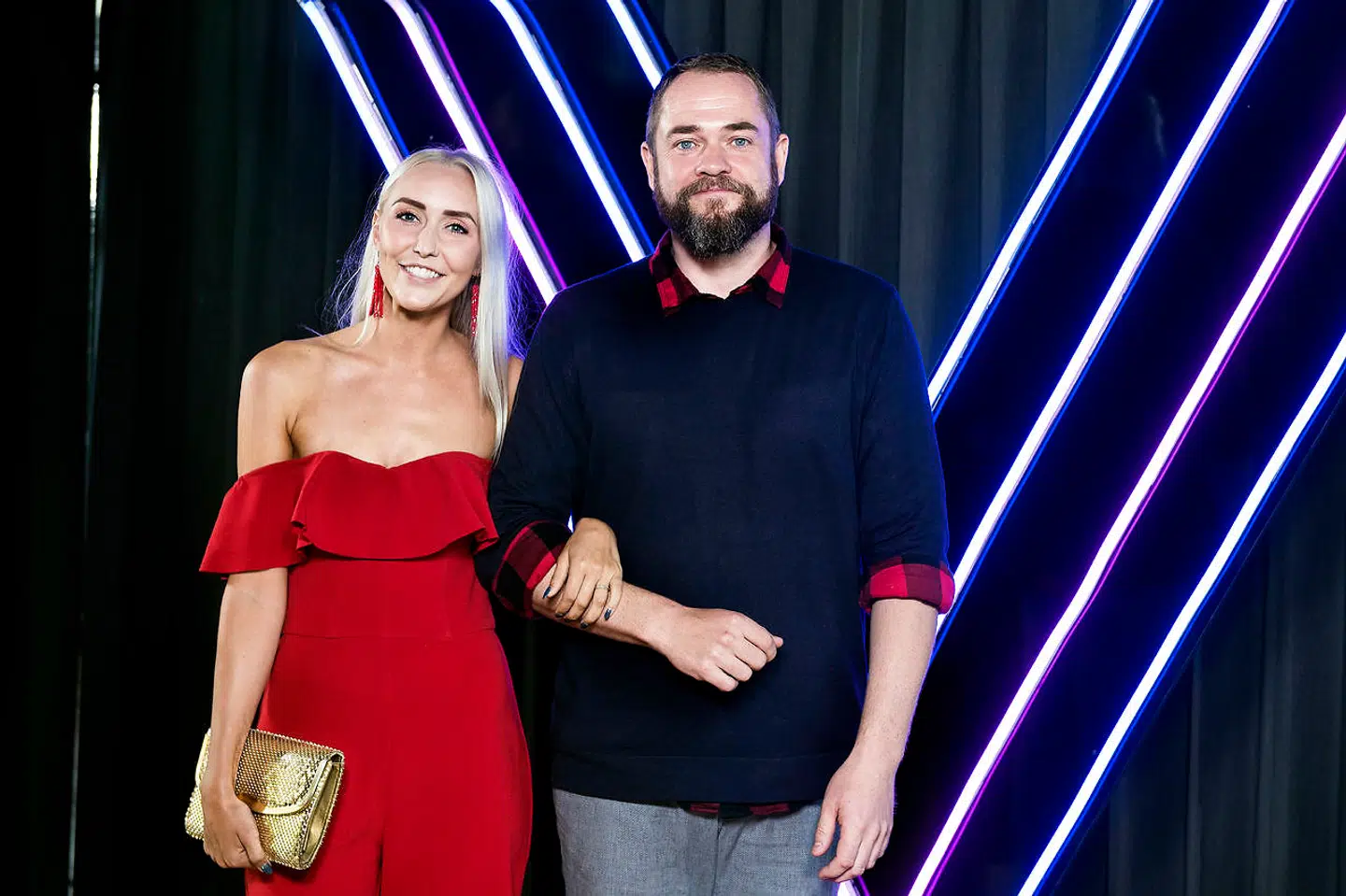 Esben Dalgaard med sin Vild med dans-partner Mille Funk.