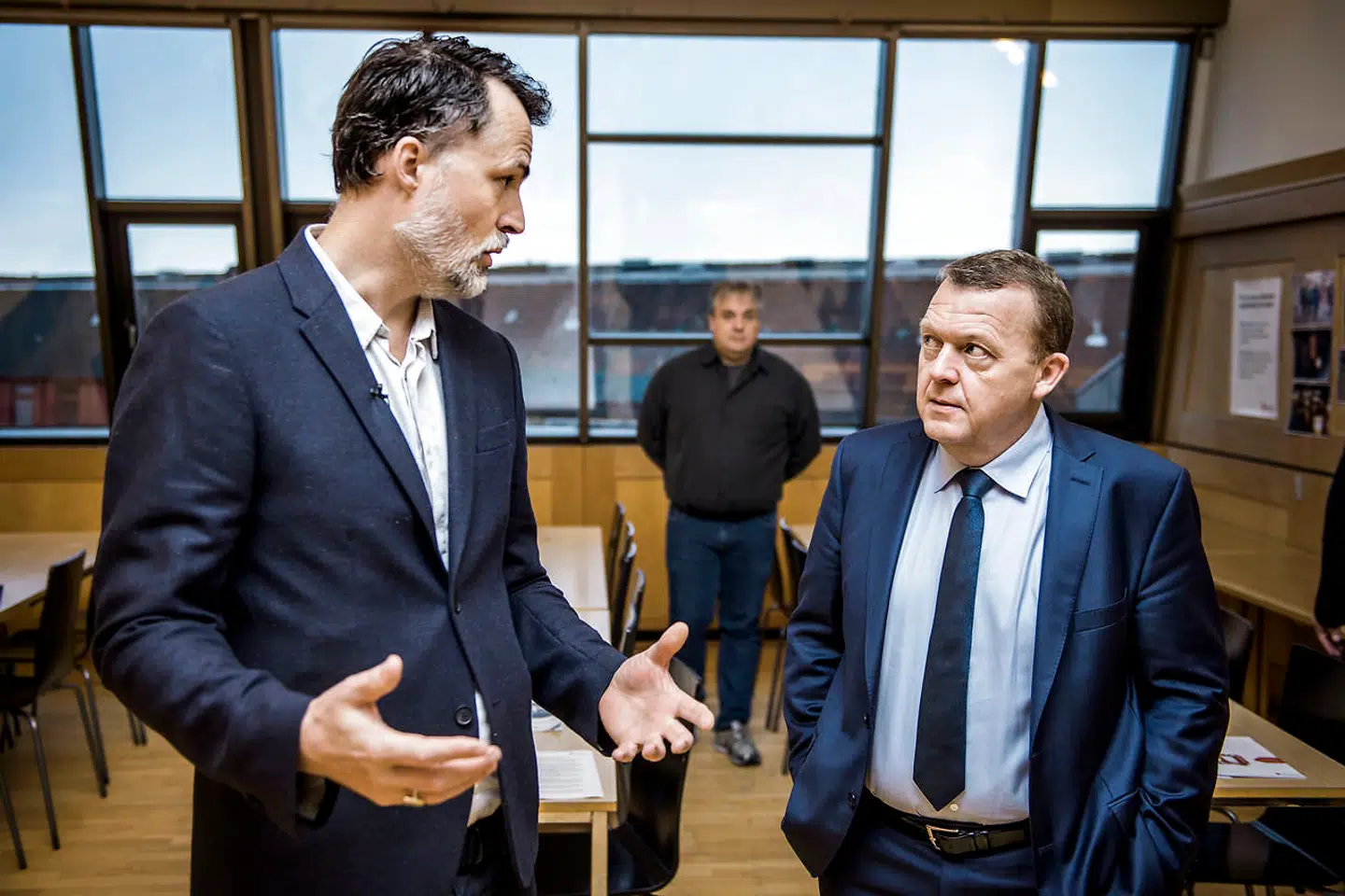 Arkiv: Jonas Keiding Lindholm sammen med statsminister Lars Løkke Rasmussen.
