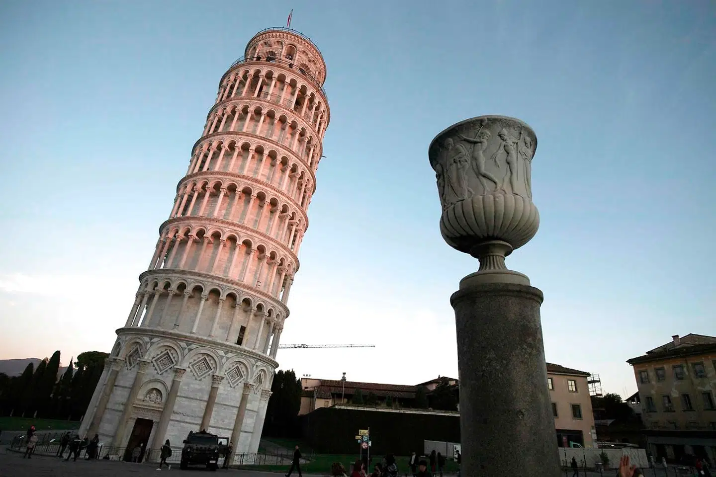 Det Skæve Tårn i Pisa ligger ved udmundingen af floden Arno. Turistattraktionen er i farezonen, hvis verdenshavene stiger som forventet