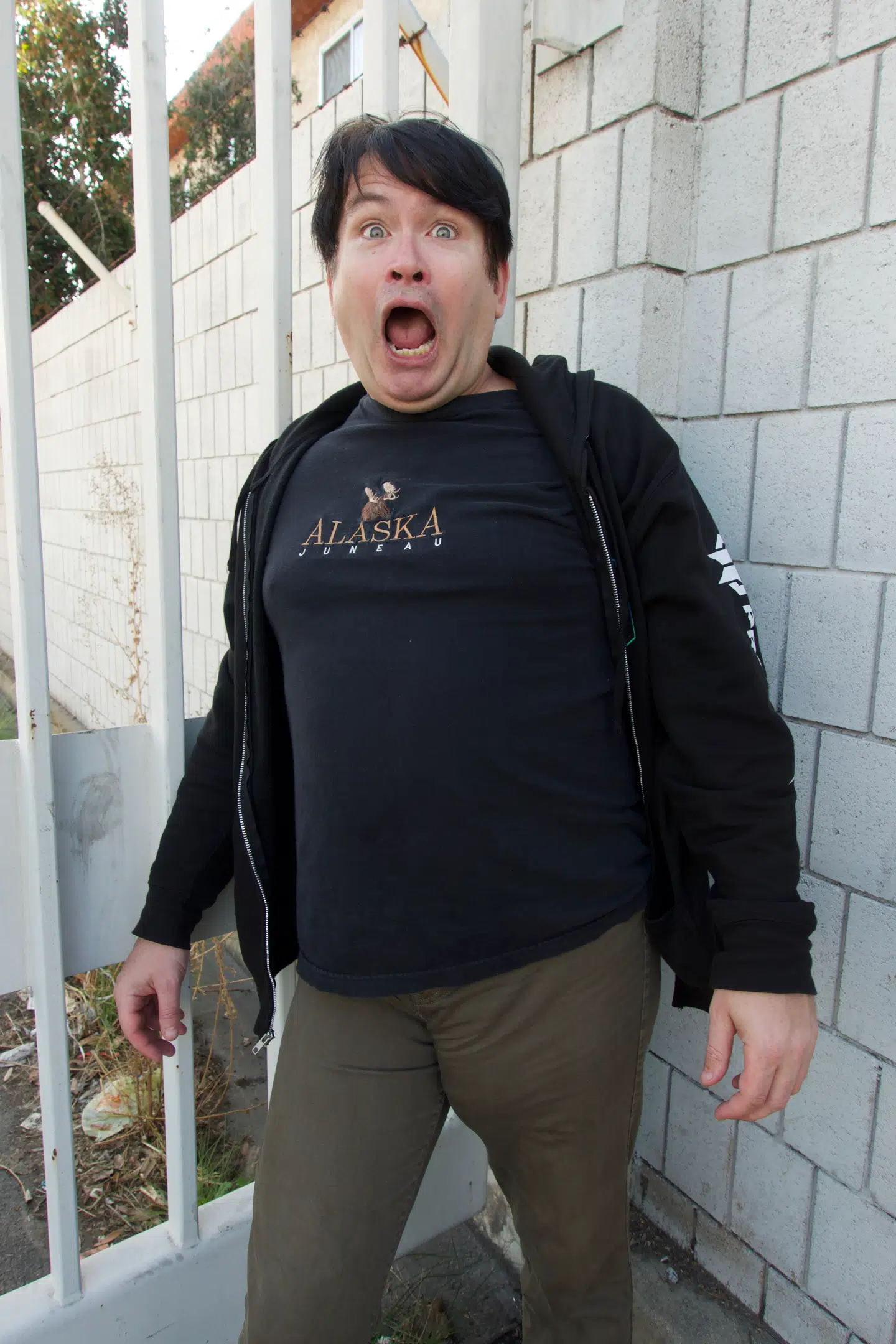 Jonah Falcon er biseksuel og anslår, han har haft sex med mere end 1000 personer. Her illustrerer han, hvordan folk reagerer, når de ser hans penis.